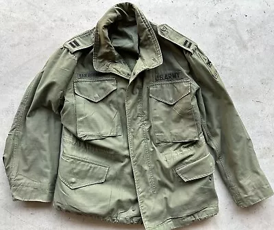 Vietnam Era US Army USGI M65 OG-107 Green Field Jacket SMALL X SHORT Old Ironsid • $79