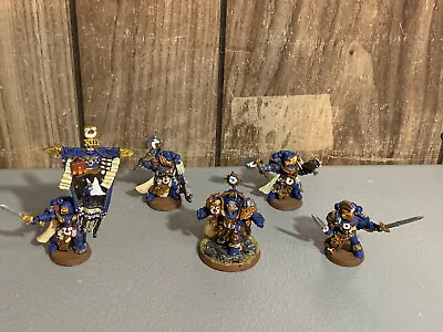 A10708 Warhammer 40k Space Marines Marneus Calgar & Guards Paint Ultra Finecast • $56