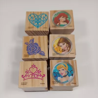 Disney Princess Wood Block Artistic Studios Rubber Stamps • $5.99