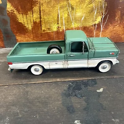 1970 Ford F-100 Pickup Truck Tin Toy Repro Green 30710 • $100