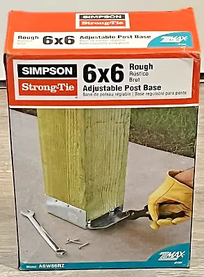 Simpson StrongTie 6  X 6  Post Support Base Adjustable  ABW66RZ • $38.99