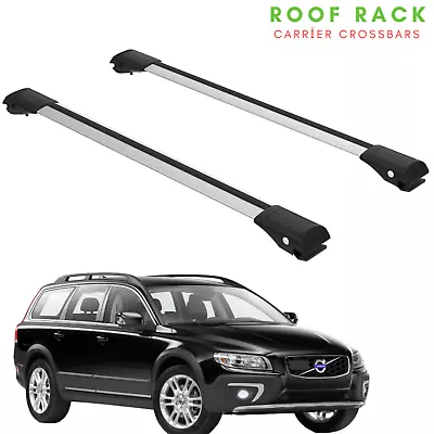 Fits Volvo XC70 2007-2016 Roof Rack Cross Bars Luggage Carrier Silver  • $129.99