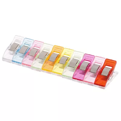 $1.38 • Buy 10pc Tape Bias Maker DIY Job Foot Case Supplies Plastic Clip Hemming Sewing `QU