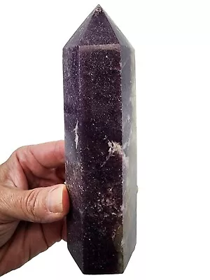 Lepidolite Crystal Polished Tower Brazil 286 Grams. • $17.99