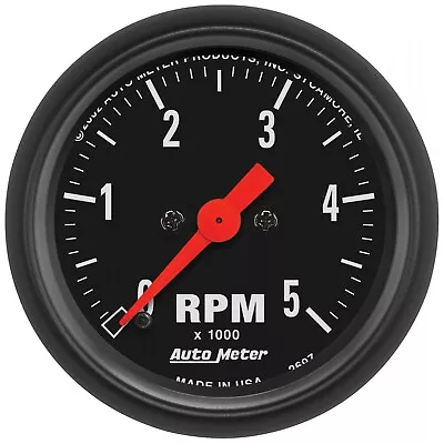 Auto Meter 2-1/16  In-Dash Tachometer 0-5000 RPM Z-Series #2697 • $191.29