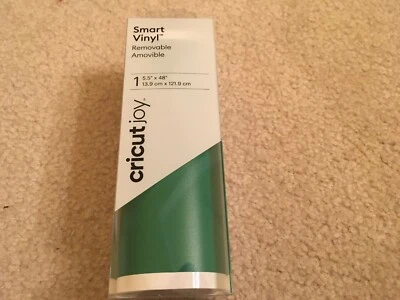 $6.69 • Buy NEW Cricut Joy 2007169 Smart Vinyl Removable 5.5 X48  Adhesive Decal Roll Green