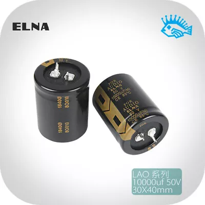 10000uf 50V HIFI Fever Audio ELNA LAO AMP Filter Electrolytic Capacitor 30*40mm • $10.43