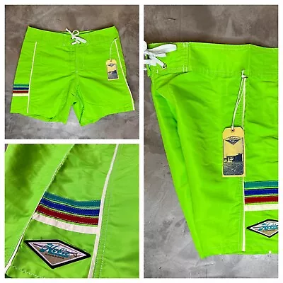 Hobie By Hurley Solid State Board Shorts Men’s Size 34 Swim Trunks Green NEW • $24.99