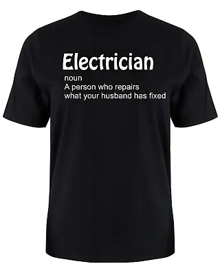 £7.99 • Buy Electrician T Shirt  S -XXXL Funny Gift Christmas Trademan Birthday Gift Joke 
