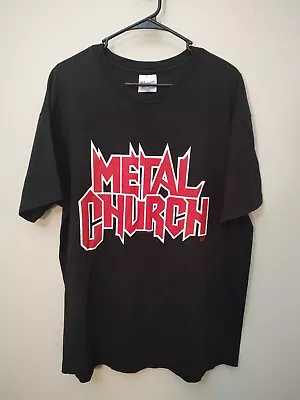 Metal Church Tour Shirt Hanging In The Balance 90s Vintage Rare XL Single Stitch • $85