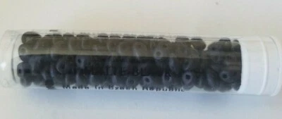 $2.25 • Buy Preciosa, Czech Pressed Twin - Black - 5 X 2.5 Mm, Two Holes (8163)