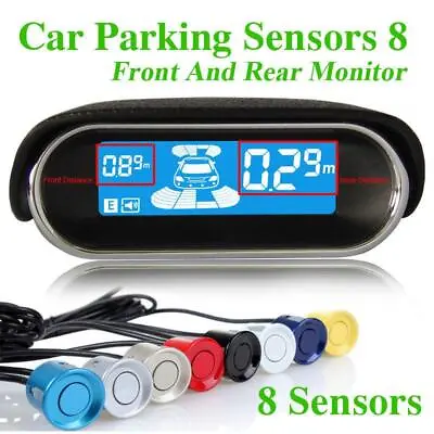 New Car Parking System Contains 8 Premium Rear Front View Sensors & Display • $42.88