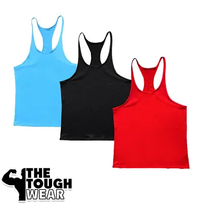 Gym Singlets -pack Of 3- Men Tank Top Bodybuilding & Fitness Stringer 5 Options • $22.99