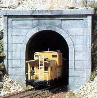 Woodland Concrete Single Portals (2) - N Scale - Model Railroad Tunnel - #c1152 • $11.21