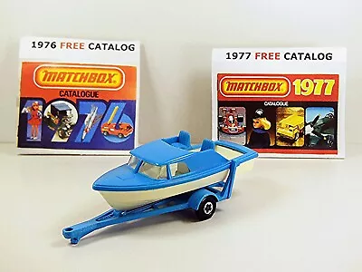 Matchbox Series TP-5 The  Weekender - Boat And Trailer Only + 19767&1977 CATAL/S • $19.75