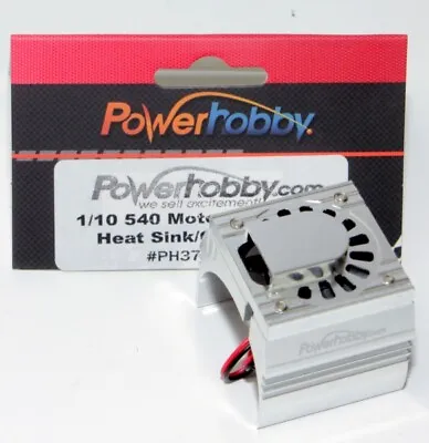 Powerhobby 1/10 Aluminum Brushless Motor Cooling Fan Silver : Mamba Max Pro 2... • $11.95