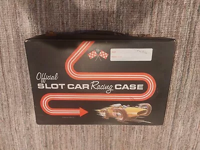 4 Complete 1/24 Scale Slot Cars With Carry Case * Vintage 1960's * All Run • $150