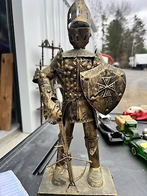 Medieval Knight Statue Metal Pair Of Them • $40