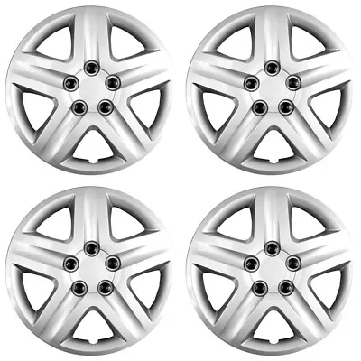 17  Silver Set Of 4 Wheel Covers Full Rim Hub Caps Fit R17 Tire & Steel Wheels • $60.62