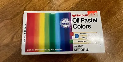 Vintage Sanford 73372 Oil Pastel  Colors - Set Of 16 • $10