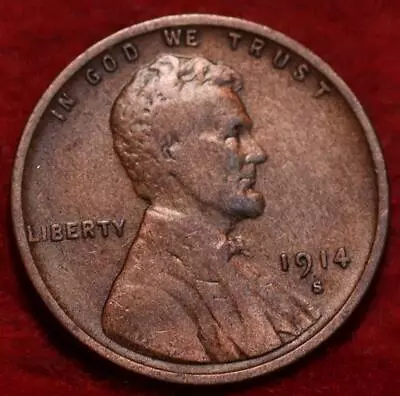 1914-S San Francisco Mint Copper Lincoln Wheat Cent • $4.60