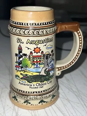 $15 • Buy VINTAGE ~ St. Augustine, FL. 'America's Oldest City) - Mini Souvenir Beer Stein