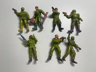 VTG Mattel GUTS Ground Troops Set Of 7 Action Figures Soldier 1986 • $19.99