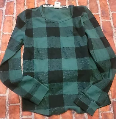 Victoria's Secret Womens Green Plaid Pj Pajama Top Shirt Sz Medium • $9.99