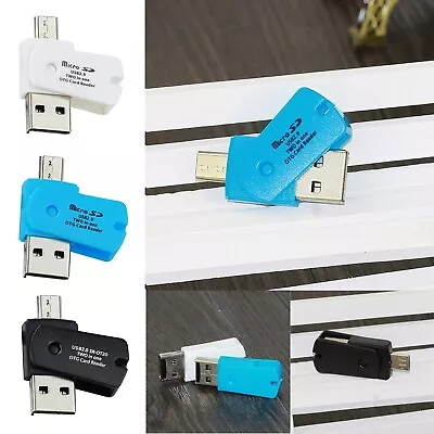 OTG Micro USB To USB 2.0 Micro SD TF Card Reader Adapter For Android Phone • $4.64