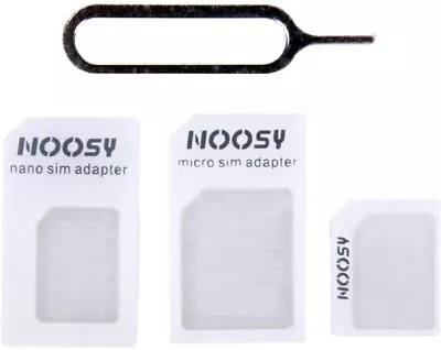 £0.01 • Buy NOOSY Sim Card Adapter Micro Mini Nano Standard 4in1 Set All Mobile Phones R116