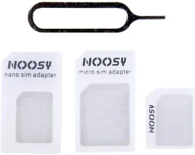 £0.01 • Buy NOOSY Sim Card Adapter Micro Mini Nano Standard 4in1 Set All Mobile Phones R83