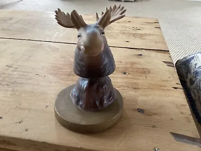 Vintage A Mark Exclusive Moose BOBBLE HEAD NODDER  Figurine Brown • $29.99