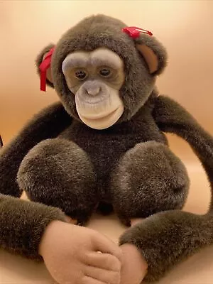 Realistic 1984 Monkey Chimpanzee Childs Playmate Hand Puppet  Vintage • $29.99