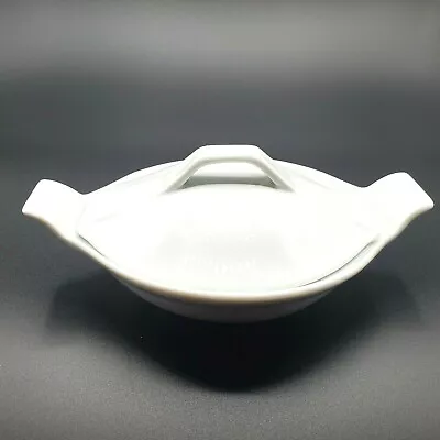 Verdici White Porcelain  Covered Modern Design  Bowl / Dish • $12.95