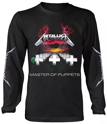 Metallica 'Master Of Puppets Tracks' (Black) Long Sleeve Shirt - NEW & OFFICIAL! • $38.39