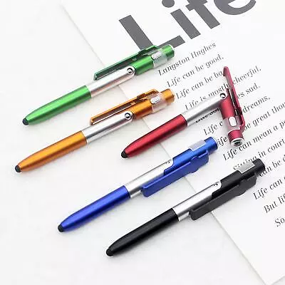 4 In 1 Multifunction Ballpoint Pen Mobile Phone Stand Holder Folding LED Light U • $3.51