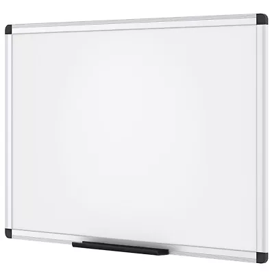 VIZ-PRO Dry Wipe Magnetic Whiteboard Silver Aluminum Frame 150 X 120 Cm • £79.90