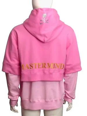MASTERMIND WORLD X SAKURA-2022 NWT Pink Terry Hoodie Sweatshirt Size-Small • $399