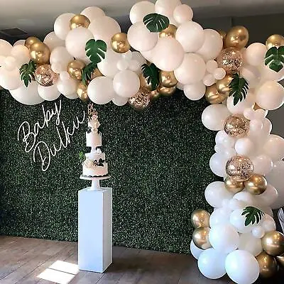 $16.99 • Buy Balloons+Balloon Arch Kit Set Birthday Wedding Baby Shower White Garland Decor 