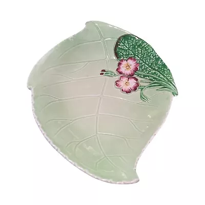 Vintage Hand Painted Carlton Ware Primula Leaf Shaped Dish • $27