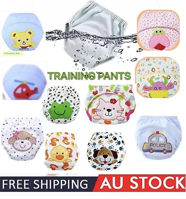 Baby Boys Girls Toddler Toilet Training Pants Reusable Diapers Leak Proof Nappy • $9.25