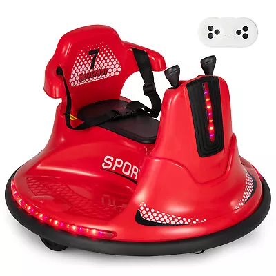 6V Bumper Car For Kids Toddlers Electric Ride On Car Vehicle W/ 360° Spin Red • $99.99