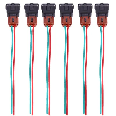 $12.56 • Buy 6x For NISSAN Fuel Injector Connector Pigtail Harness 300ZX Z32 90-94TT 90-93NA