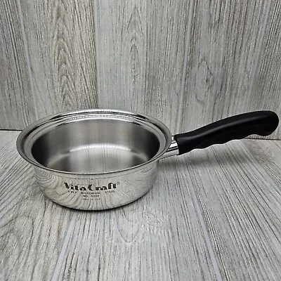 Vintage Vita Craft 5200 1/2 Qt Sauce Pan 5 Ply  Nicromium Steel No Lid USA • $12.99