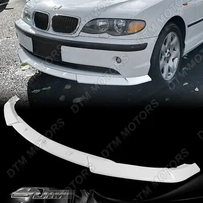 For 02-05 BMW 325i 330i E46 4DR Painted White Front Bumper Lip Splitter Spoiler • $102.99