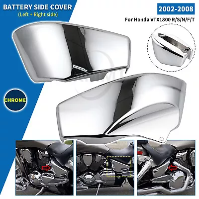 Chrome Battery Side Fairing Cover For Honda VTX1800S VTX1800R VTX1800F & T 02-08 • $29.68