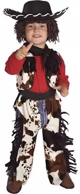 Cowboy Sheriff Western Rodeo Chaps Fancy Dress Up Halloween Child Costume W/Hat • $35.95