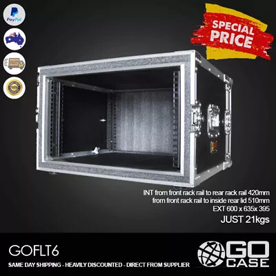 GOFLT6 ATA Road Case 6RU 6u Rack Floatation Rack Flight Case • $436