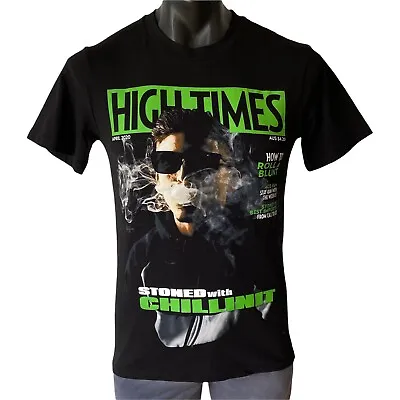 HIGH TIMES T Shirt Unisex Size Small Black Cotton S/S Full Front Graphic Stoned • $9.97
