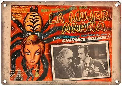 La Mujer Arana Sherlock Holmes Poster Art 12  X 9  Reproduction Metal Sign I253 • $23.95